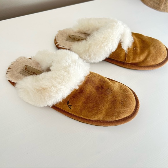 Koolaburra Tan Suede Women's Slippers - Picture 2 of 5